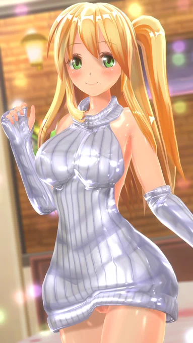 テカリワンピセーター彼女#COM3D2 