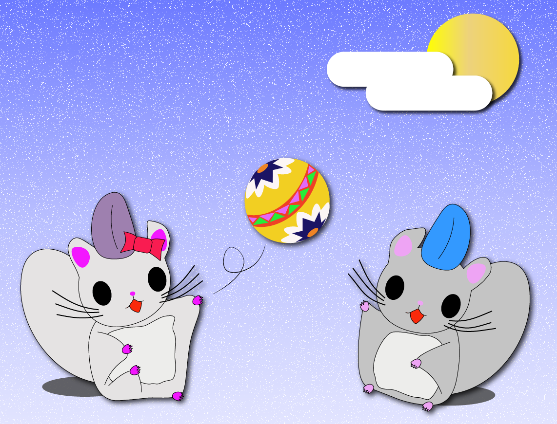 ホエールたにがわ 昨年 雅楽のモモンガを描きましたが今回は蹴鞠をするモモンガを描きました お絵描き イラスト モモンガ ゆるゆるエゾモモンガ T Co F33v30hqwj Twitter