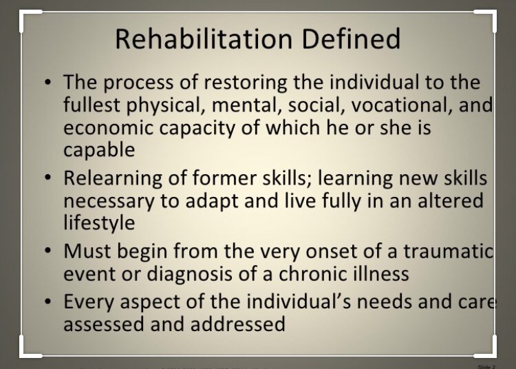 Getting tired of hearing ‘No rehab potential’ Just because pts are unable to progress from hoist transfers and/or their cognition is significantly impaired this does NOT = no potential. Huge improvements to be made with quality of life #livingnotexisting What do others think?