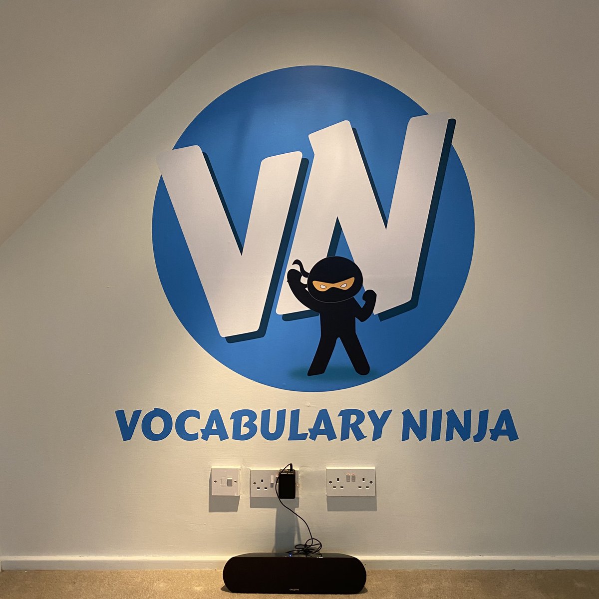 Totally buzzing the the new wall decal from <a href="/WallbossUK/">Wallboss</a> for the loft office! Vocabulary Ninja HQ! #greatjob #wallboss #inyourface
