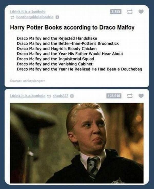 funny harry potter quotes, draco malfoy # harry potter # funny