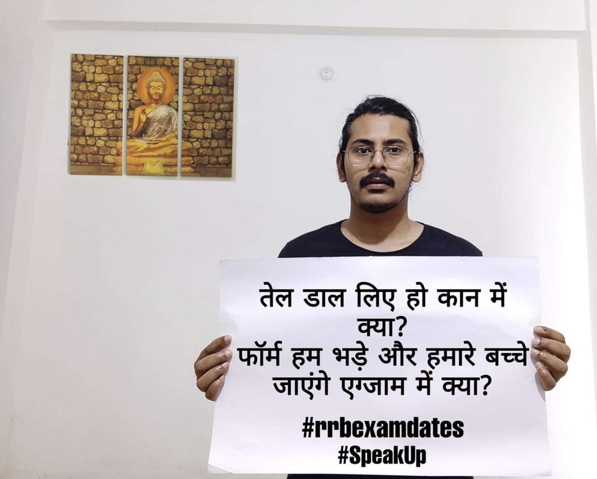 priyansu5671's tweet photo. #speakup 
#rrbexamdates 
#CGLresultby15sept 
@DoPTGoI @DrJitendraSingh 
Doing campaign for 3 days,  tweeting like a bullet train, 
Every cornor of world know about this situation what we are facing for our results &amp;  
Govt be like -  हमको घंटा फक्र नहीं पड़ता। 

Le student - 👇 https://t.co/2i8E8eqFAl