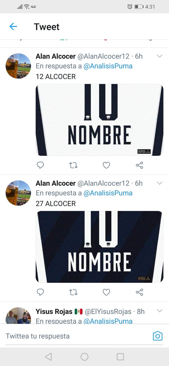 AlanAlcocer12's tweet photo. @AnalisisPuma Me quede esperando mis wallper 😔 https://t.co/9WntkCW2AC