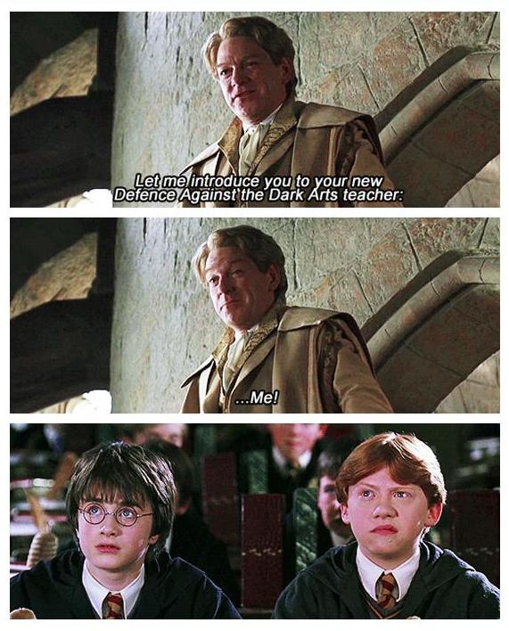 PotterWorldUK's tweet photo. "Let me introduce you to your new Defence Against the Dark Arts teacher: … me!" https://t.co/9VfyftgBSk