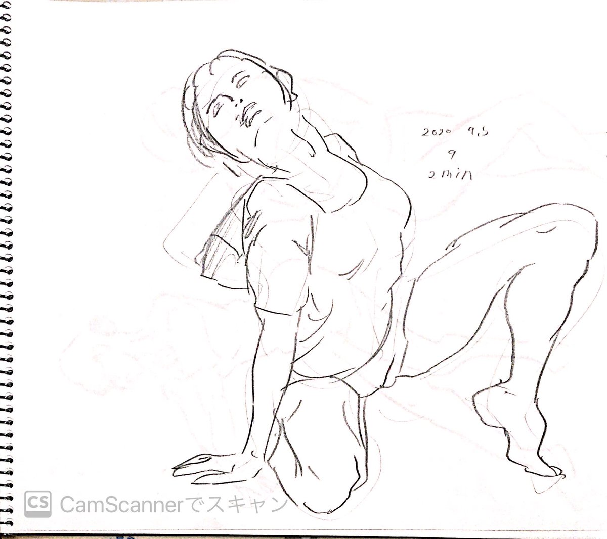 今日の分
2枚目ジョジョ感
 #1日30枚クロッキーできたらええな 
