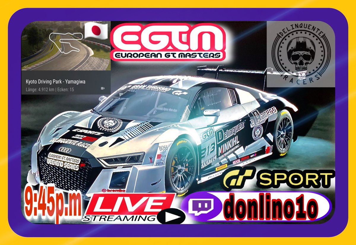 DonLino66132671's tweet photo. Heute Abend #live ab 21:45 Uhr auf...:
https://t.co/ANevs4q3Uz
#GTsport #raceday #japan Kyoto Driving Park...
European GT Masters Weekend Series #egtm
#twitchpush #eSports #twitchsupport #twitchde #germanstreamer #Giveaways #subscribe #follow https://t.co/orFx1MSJq8