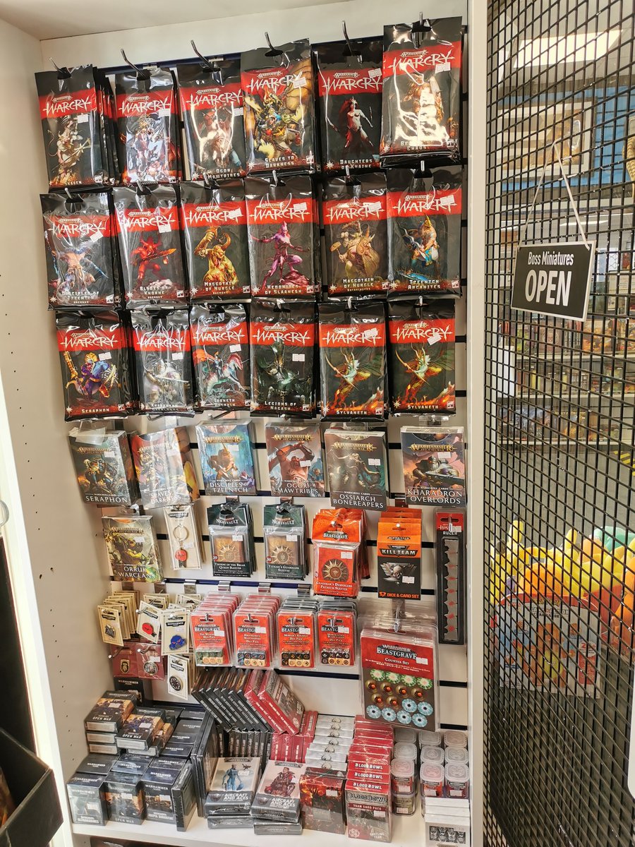 boss_minis's tweet photo. It's Saturday and we're open in Weymouth until 5pm today

Shelves are stacked with GW restocks ready for your current projects https://t.co/He58QhdJG0