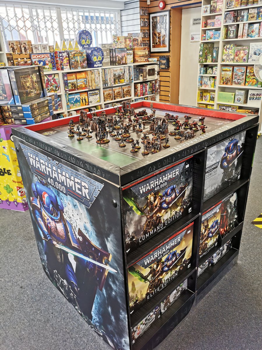 boss_minis's tweet photo. It's Saturday and we're open in Weymouth until 5pm today

Shelves are stacked with GW restocks ready for your current projects https://t.co/He58QhdJG0