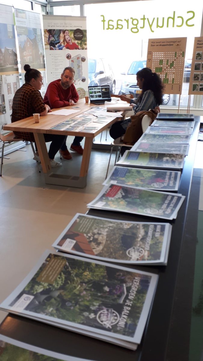 En we zijn begonnen! Vandaag de gratis 🌿groen🌿 tuinontwerp sessies in #Schuytgraaf! 🌸