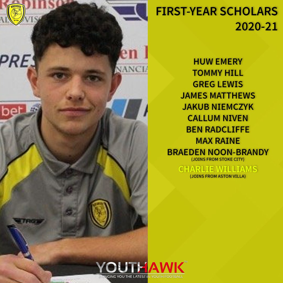 Burton Albion first-year scholars 2020-21.