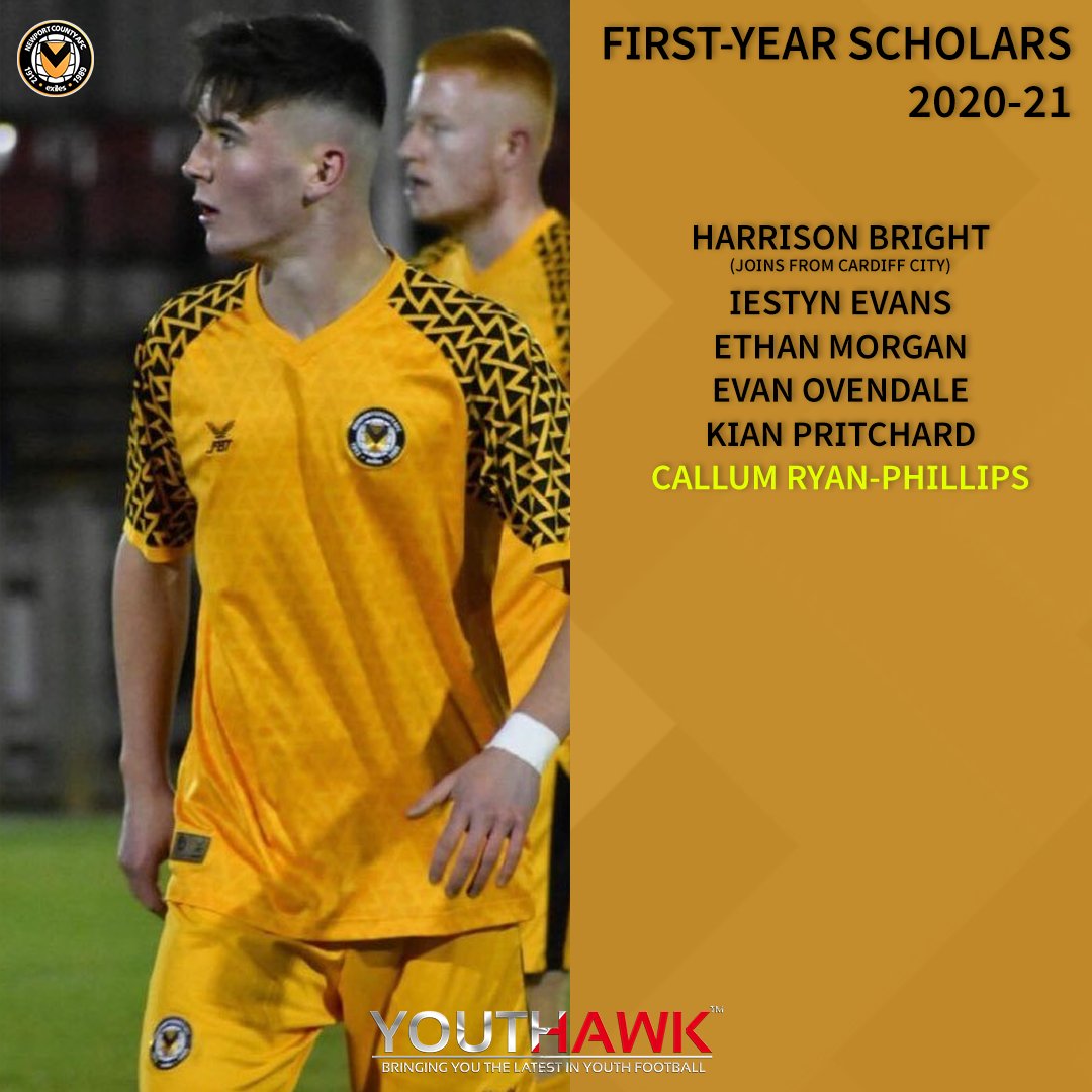 Newport County first-year scholars 2020-21.