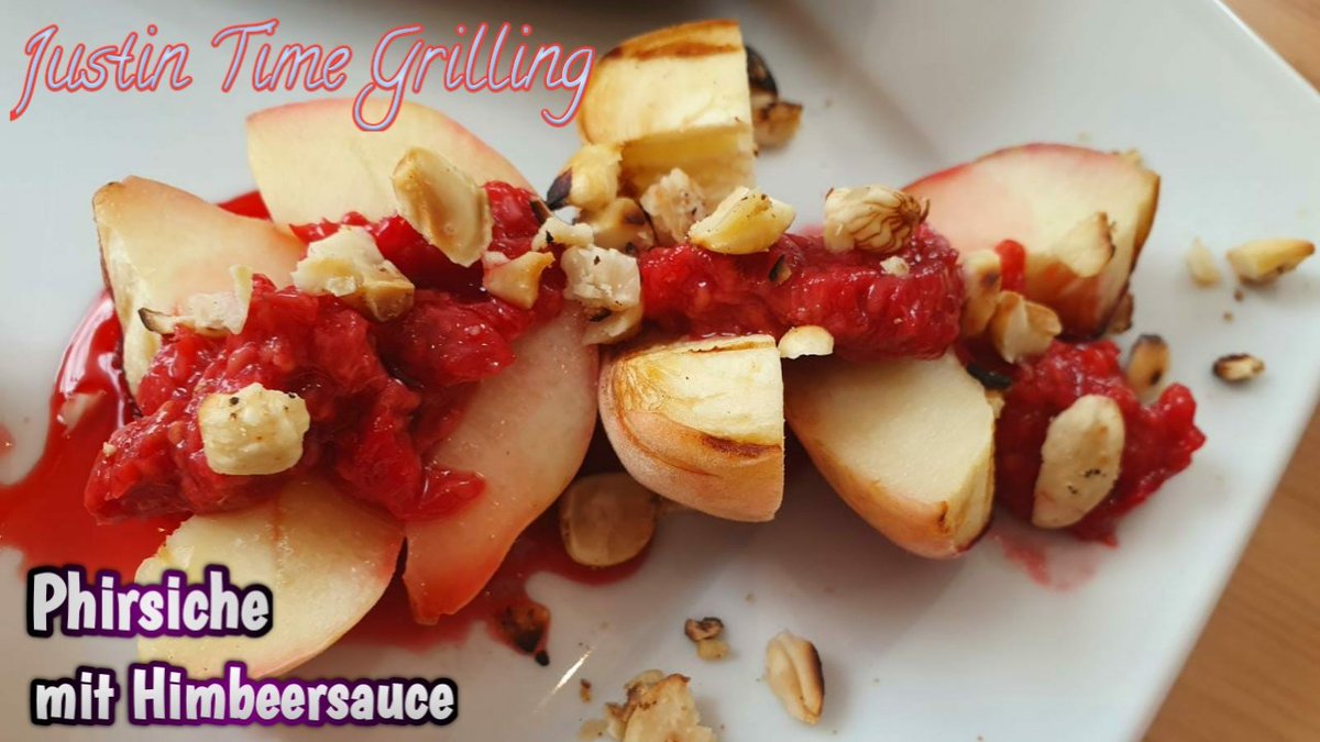 JTGrilling's tweet photo. Grilled peaches with a raspberry sauce and roasted nuts #easygrilling #easyrecipes #grillingmadeeasy #grilledfruit #Food #Foodies #vegetarian https://t.co/qF5RLm9Z10