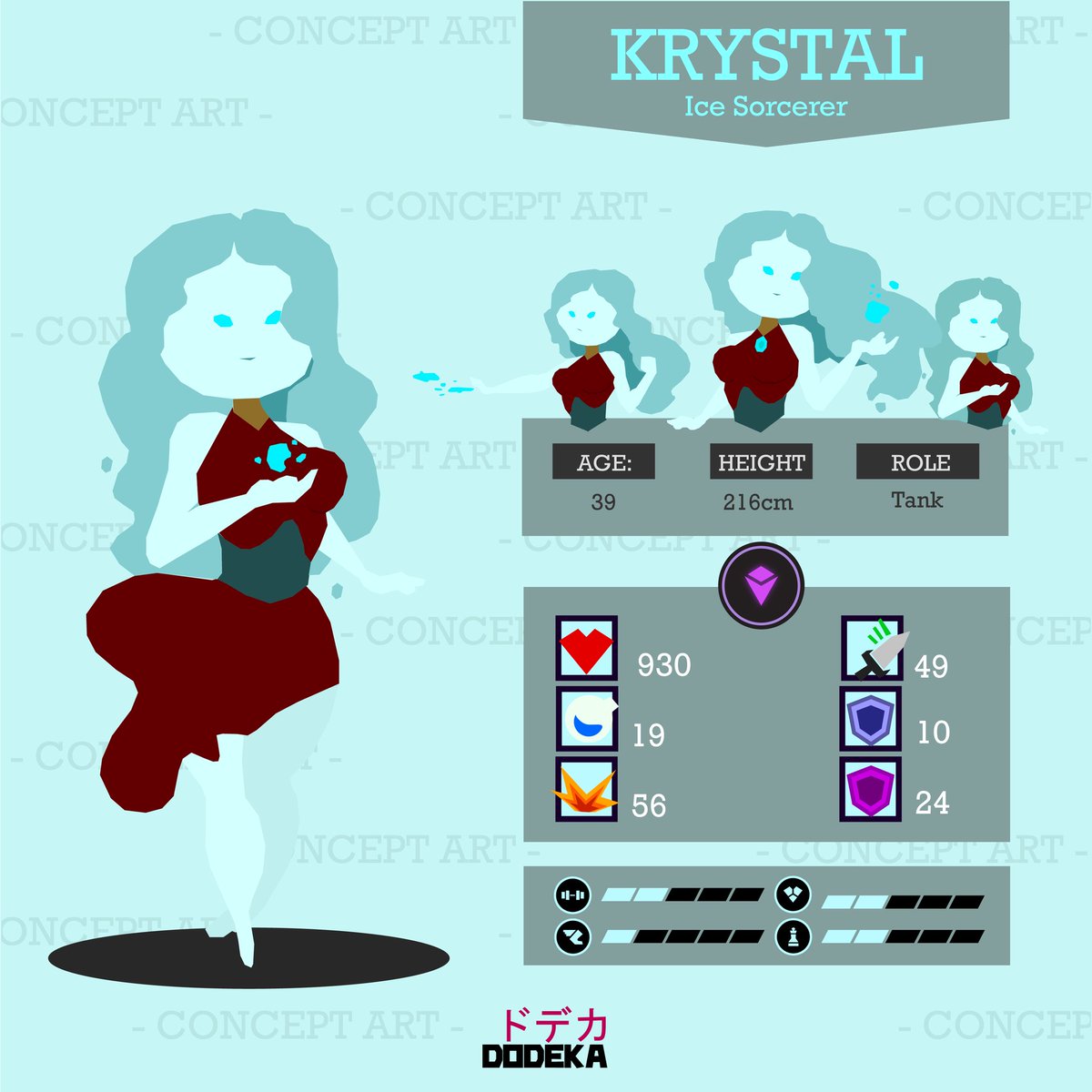 CSoupGames's tweet photo. The world of #Dodeka is home to Ice Golems as well, such as Krystal our #ice #sorcerer

#indiedev #gamedev #madewithunity #screenshotsaturday https://t.co/ocl4Lc8hkQ