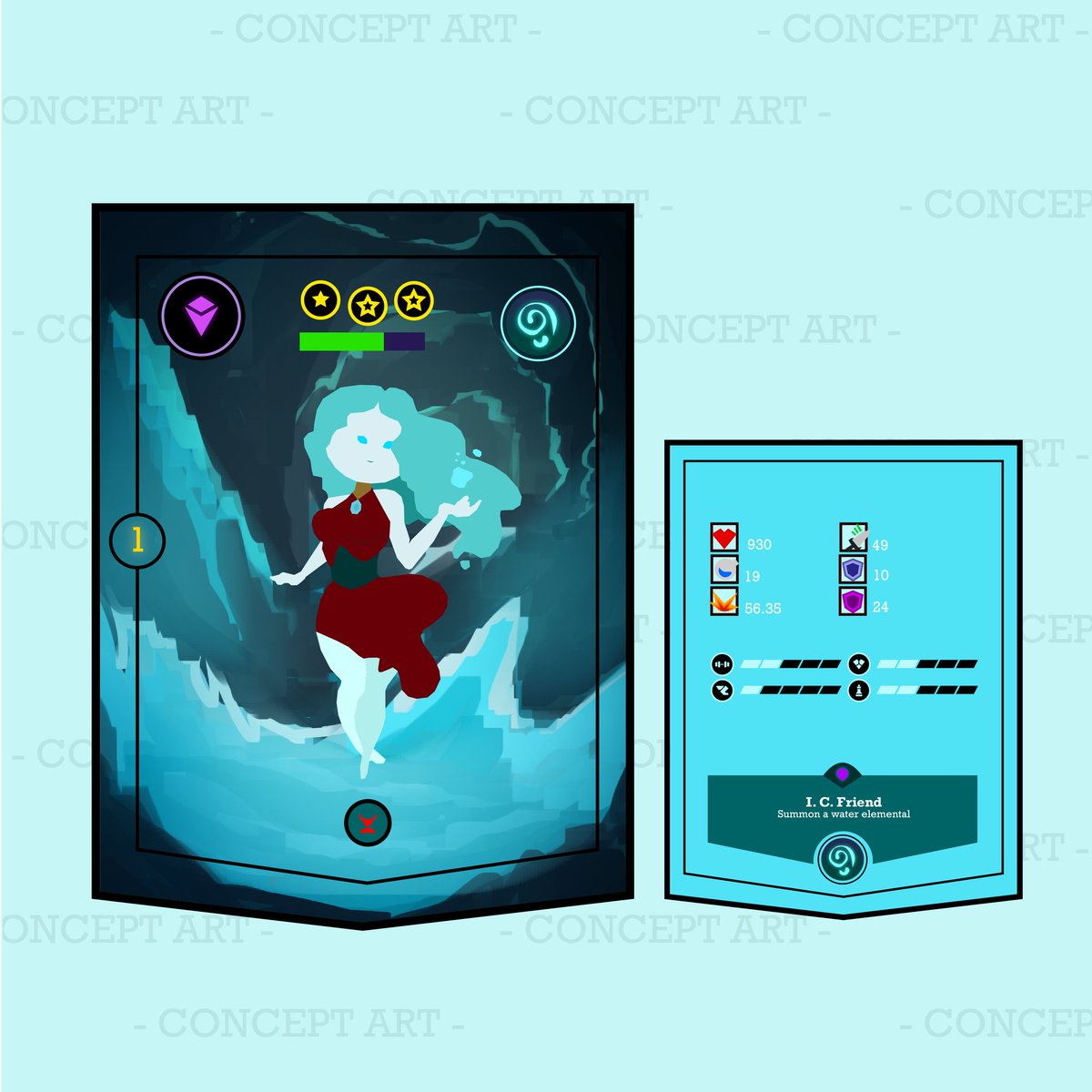 CSoupGames's tweet photo. The world of #Dodeka is home to Ice Golems as well, such as Krystal our #ice #sorcerer

#indiedev #gamedev #madewithunity #screenshotsaturday https://t.co/ocl4Lc8hkQ