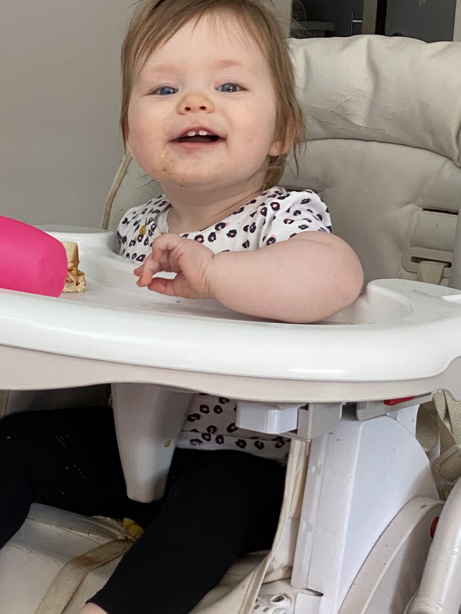 MelbourneJulie's tweet photo. This is my nearly 11 month Eloise. #superniece. Vegemite face and all. ❤️ https://t.co/jamX6ozPAC