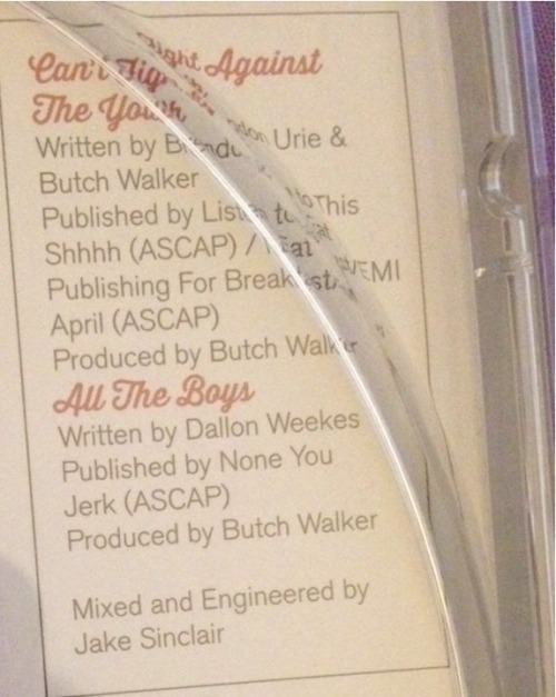 also  #dallonweekes got credit for "all the boys" it's on the Deluxe Edition of "Too Weird..."  #panicatthedisco