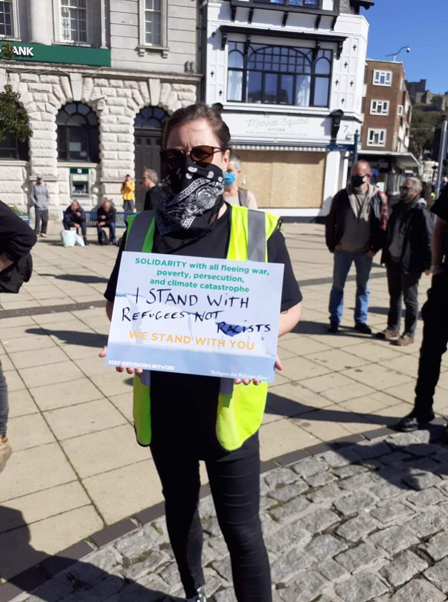 KentAntiRacism's tweet photo. #westandwithyou #refugeeswelcome
#Dover https://t.co/Vz0S3nngub