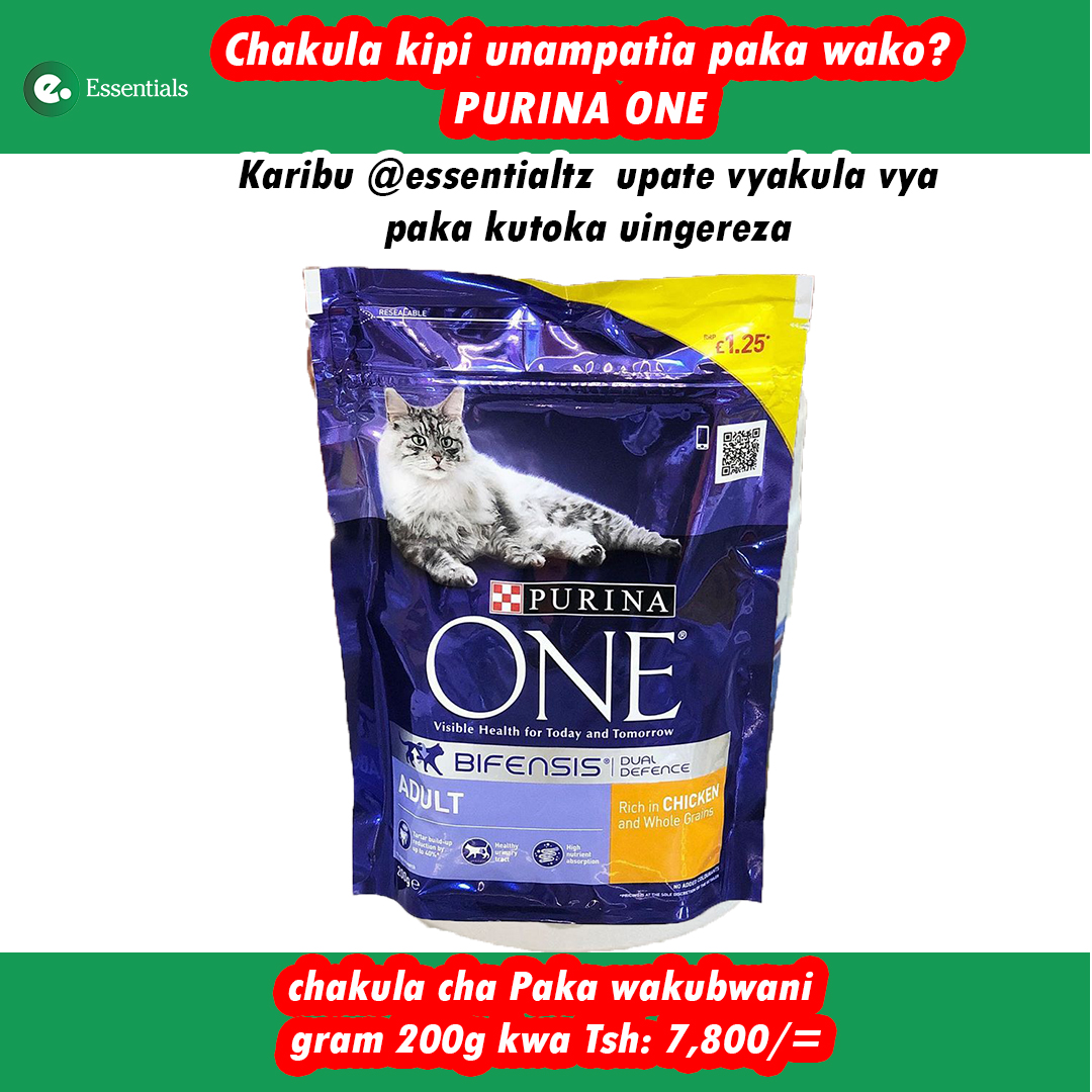 EssentialsTz's tweet photo. PURINA ONE: Hiki ni chakula bora kabisa kwaajili ya paka wakubwa, chakula hiki kina lishe bora kabisakwaajili ya paka wako

SASA INAPATIKANA DUKANI KWETU ESSENTIALS TZ
TUPO MTAA WA ZANAKI
BIDHAA ZETU ZINAKUFIKIA POPOTE KULE ULIPO
JUMLA NA REJEREJA https://t.co/P8Et7j4Rr9