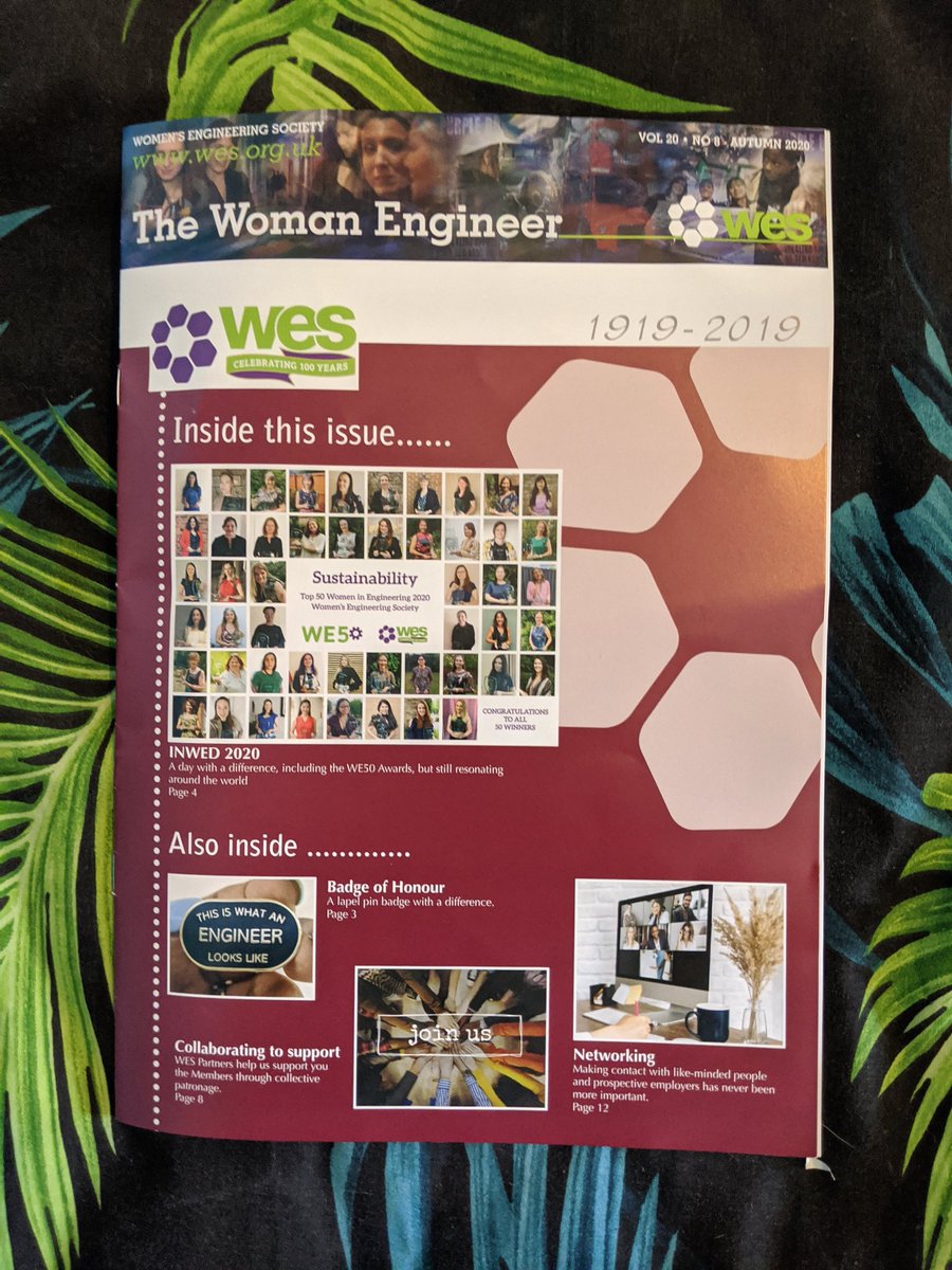 K_Ramps's tweet photo. Absolutely made up to see my pins in the @WES1919 Autumn 2020 journal π #thisiswhatanengineerlookslike #womeninengineering #page3model https://t.co/N3VzfosjWJ
