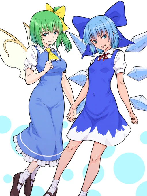 塗り練習 チルノ&大妖精 