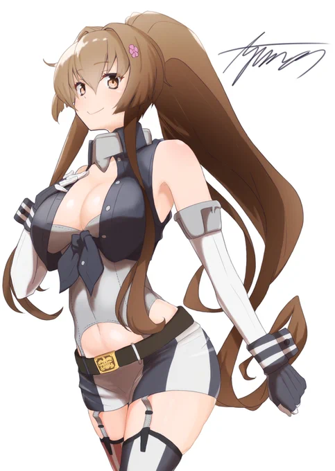 お題箱より:アイオワ衣装の大和
#艦これ #大和 