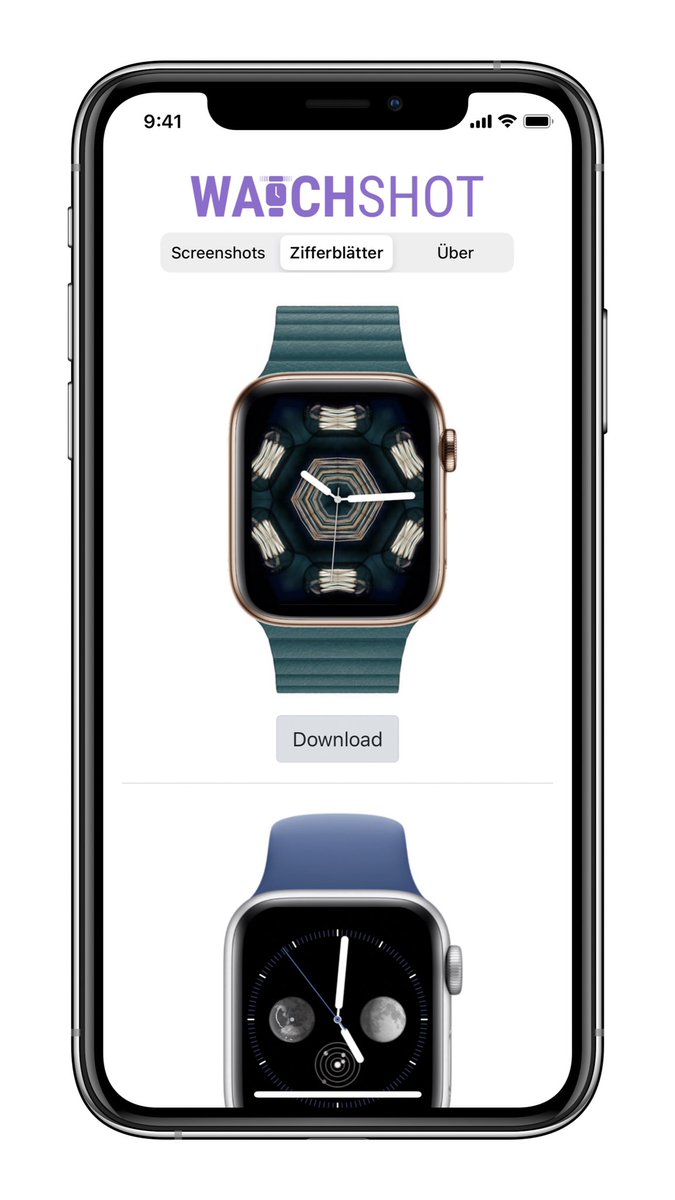 WatchshotApp's tweet photo. Watchshot 1.6 ist da. Mit Zifferblättern zum Herunterladen. https://t.co/GLLRupnewE