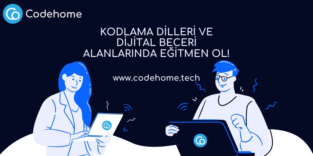 codehometech's tweet photo. Codehome’un senin gibi yetenekli eğitmenlere ihtiyacı var. Eğitmen olmak istersen hemen şuraya tıkla: https://t.co/KXGNOAZOvD

#egitim #kodlama #programmer #elearning #coding #CodingTips https://t.co/4VAQCaSKev