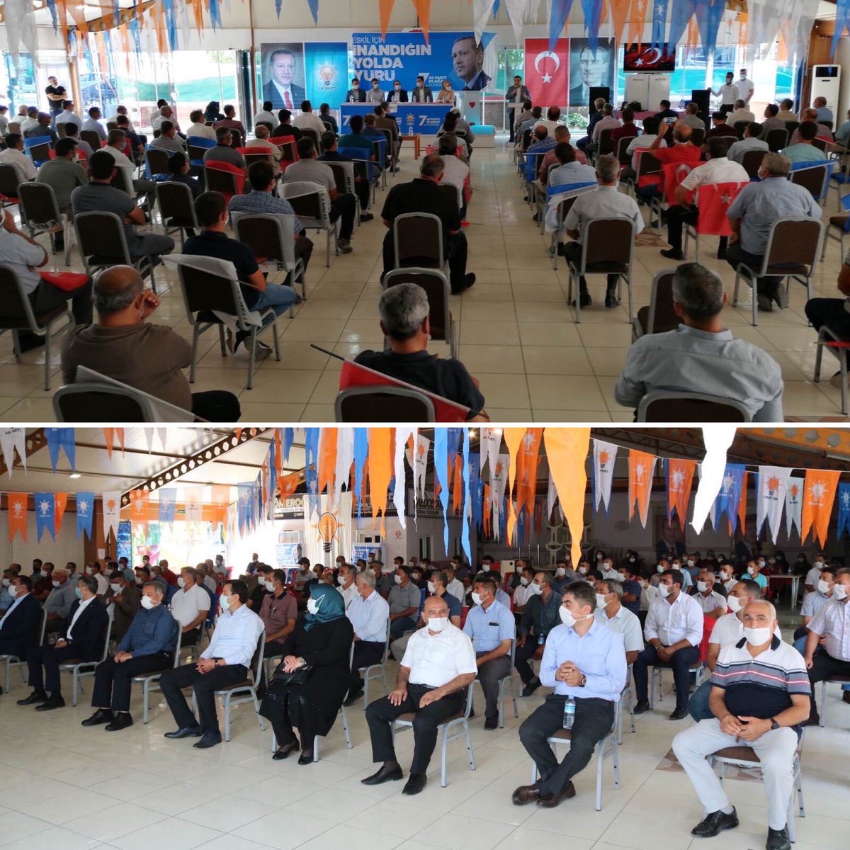 abdullahdogru01's tweet photo. 📍 Aksaray-Eskil

AK Parti Eskil 7. Olağan İlçe Kongremizi dava arkadaşlarımızın yoğun katılımıyla gerçekleştirdik.

İlçe Başkanımız Sayın Ali Mutlu ve Yönetim Kurulu Üyesi arkadaşlarıma muvaffakiyetler diliyorum.

Eskil için #İnandığınYoldaYürü https://t.co/qWj17JGMkF