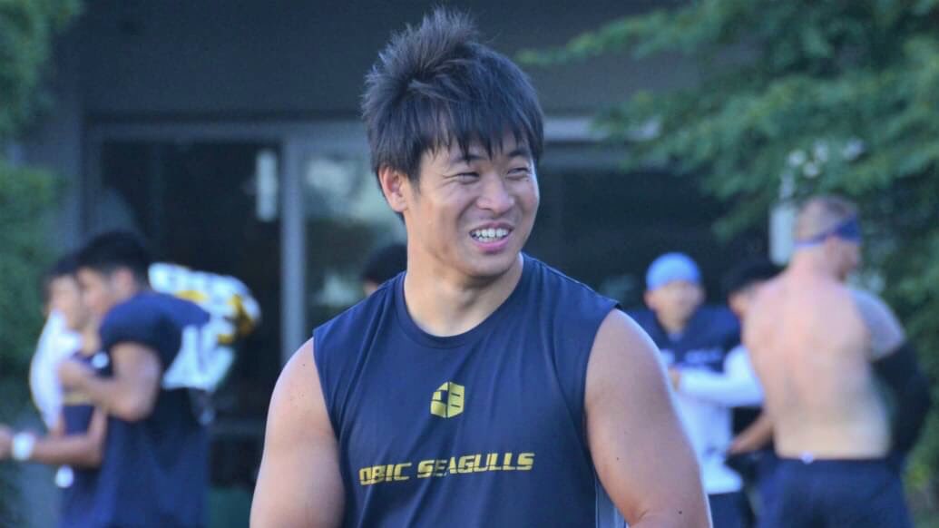 obicseagulls's tweet photo. #LB48 #小田原利之 #トシ #2019チーム内Player_of_the_Game受賞 #昨年加入し1年目からスターター定着 #オービックシーガルズ #obicseagulls #アメフト #football https://t.co/L7LZjLeu14