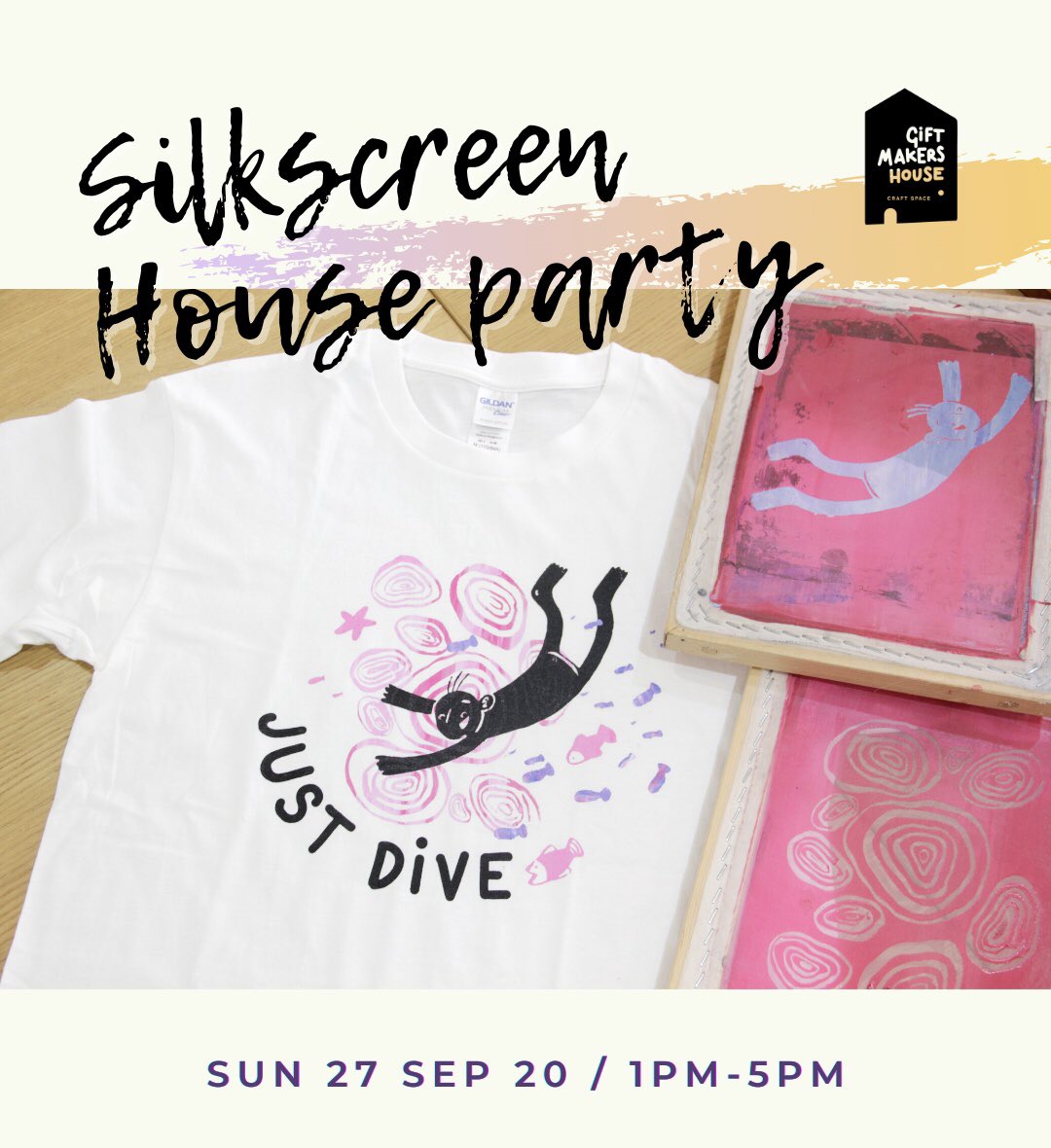 giftmakershouse's tweet photo. SILKSCREEN HOUSE PARTY
วันอาทิตย์ 27กย63 (13.00-17.00)
สกรีนเสื้อ-กระเป๋าลายตัวเองและให้บล็อกกลับบ้านด้วยจ้า!!!
#silkscreen #printmaking #diygifts #gift #ของขวัญ #สกรีน #เวิร์คชอป #งานประดิษฐ์ #วันหยุด #นักวาดภาพประกอบ #illustrator 

https://t.co/zWxUYVYWEj https://t.co/uD6EoAEkhY
