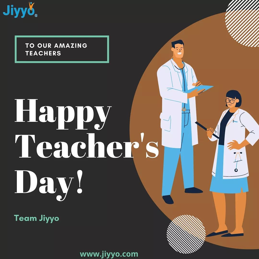 JiyyoInnovation's tweet photo. Doctors teach to serve mankind and how to utilize professional services to serve the needy
Team Jiyyo Wishes all the doctors on Jiyyo's Panel and doctors worldwide, a very happy Teacher’s day.

#Jiyyo #teachersday #occassion #telemedicine #doctors #healthcare #caretakers #mankind https://t.co/NBsEvqfAFz