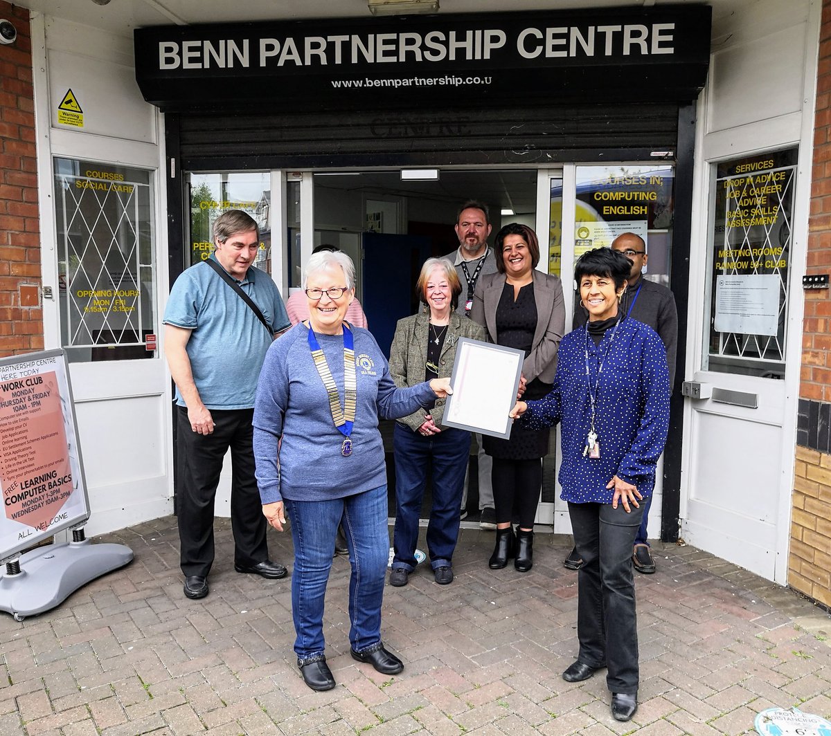 Benn Partnership Centre who made almost 10,000 masks for vulnerable people.