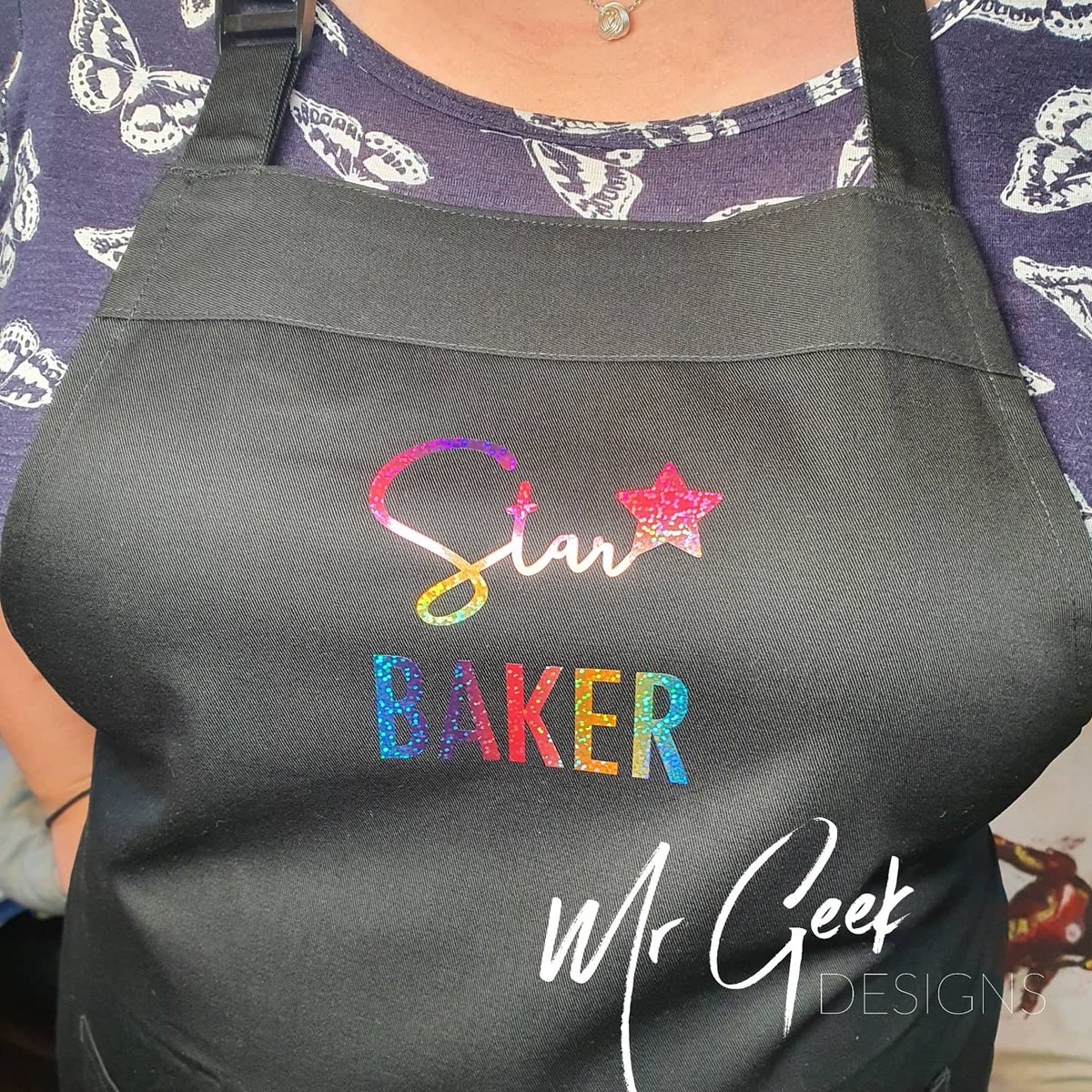 Personalised Aprons for your star baker from £9 plus P&amp;P #personlised #baker #starbaker #apron #personlisedapron #merchandise #gifts