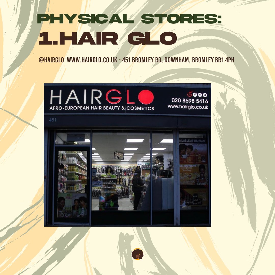 Let's start with physical stores:1.  @hairglouk on IG 'hairglo'  http://www.hairglo.co.uk  - 451 Bromley Rd, Downham, Bromley BR1 4PHThey have a store and are available for delivery online!