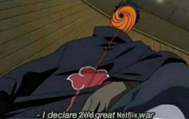 ObitoXYZ's tweet photo. Wir erklären den großen 2. Netflix-Krieg! Es geht nicht mehr nur um Shippuden, sondern um ALLE Anime!
Netflix hat 28 Anime entfernt, daher bitte ich alle Anime Fans sich uns anzuschließen &amp; für unser gemeinsames Ziel zu kämpfen! 
#WirWollenAnime - #WirWollenAnimeZurück https://t.co/v3uTdx3R8a