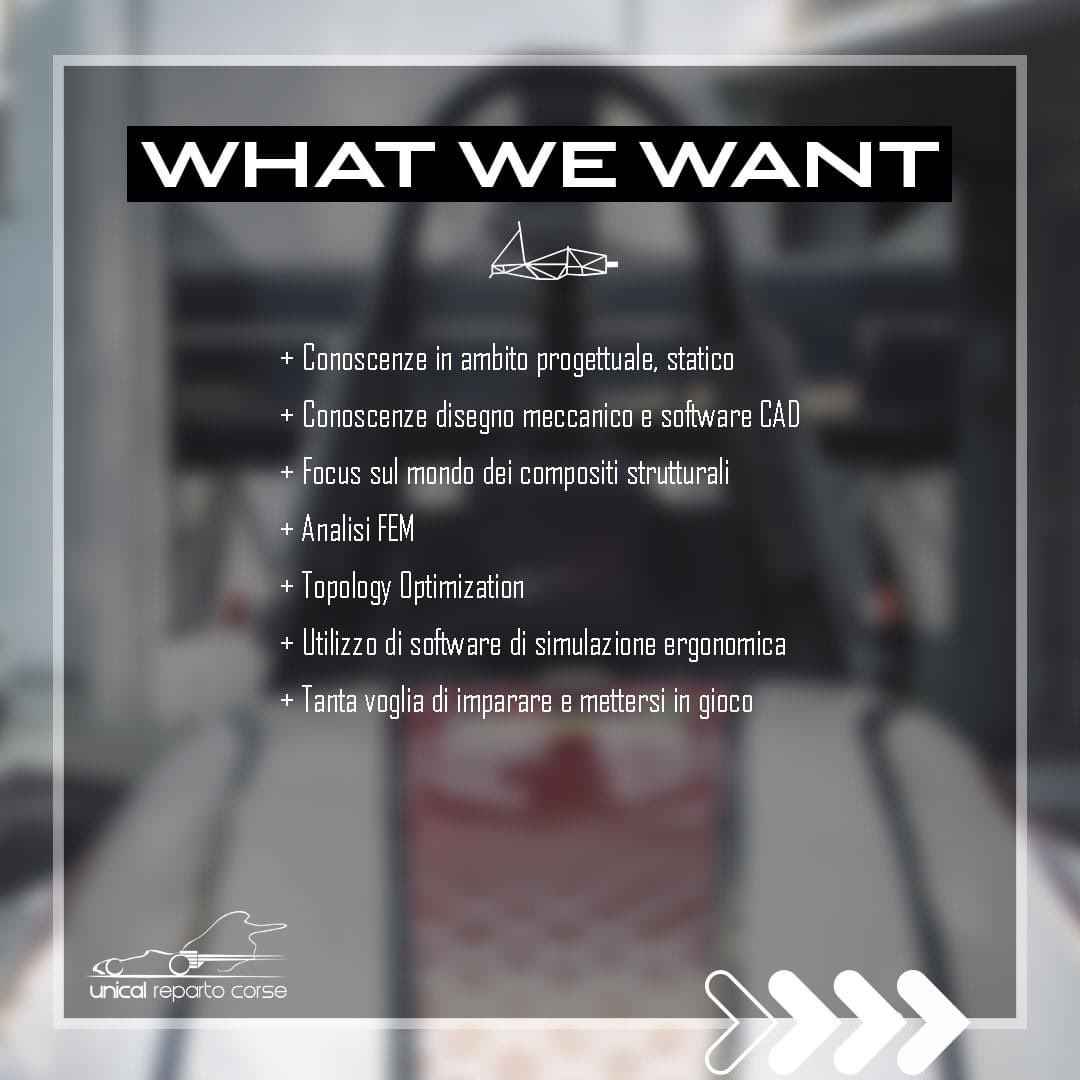 UnicalRepartoCo's tweet photo. È ufficialmente aperto il RECLUTAMENTO della nuova Stagione! 🔥

Scorri le immagini per avere più info e unisciti al Team!😎

Clicca il link https://t.co/Pfn7UCIpKh e compila il modulo entro le ore 23:59 dell'11 Ottobre 2020 ⏳

#universitàdellacalabria #DIMEG #unicalrepartocorse https://t.co/D9AtnGuQTq