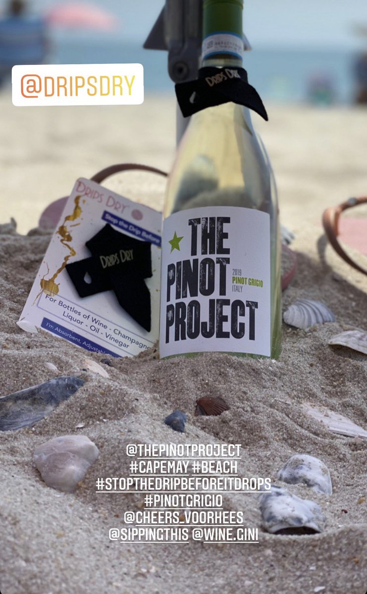Absorbent, Adjustable &amp; Reusable 
dripsdry.com 🍾 

#stopthedripbeforeitdrops #cheers