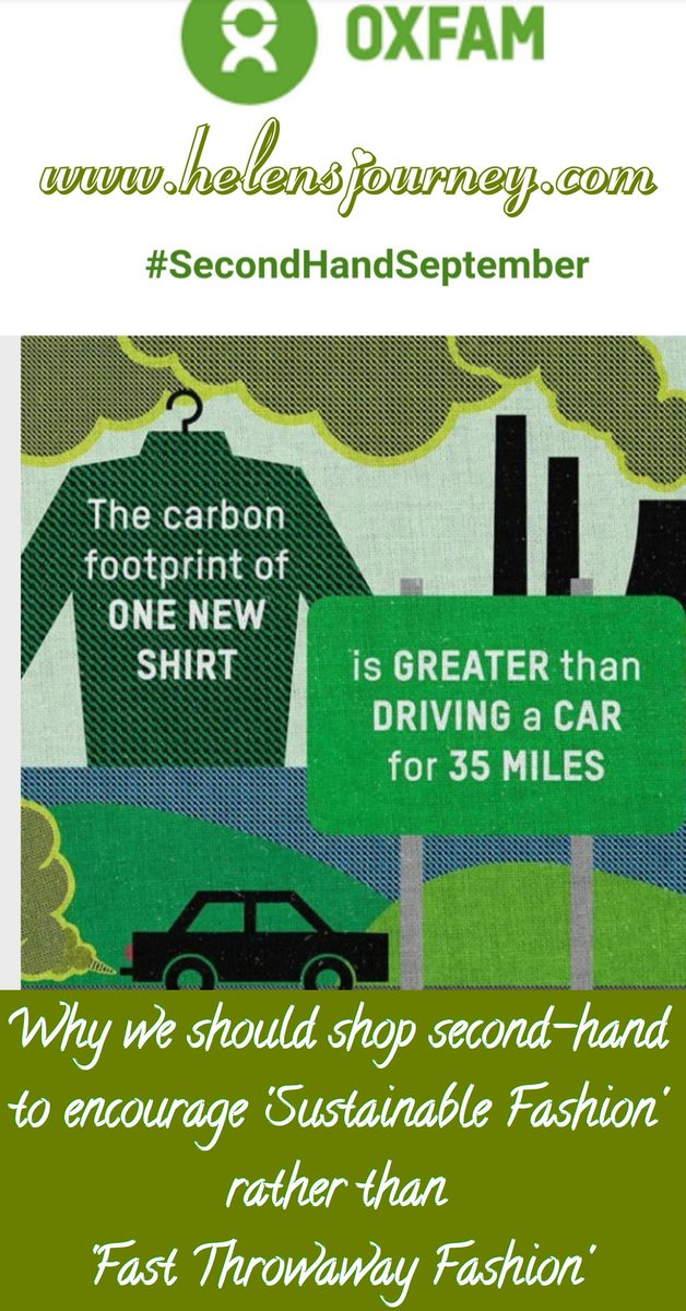 👣Helen's Journey👣 (Blogger & Poet📝) (@helens_journey) on Twitter photo Click to read all about #SecondHandSeptember Challenge not to buy any brand new clothes for 30 days, to help encourage #sustainablefashion in a #FastFashion world 👉🏿 helensjourneysite.wordpress.com/2019/09/14/sec… 👈🏻
@Recycle_ol <a href="/veganblogging/">Veganbloggers 🌸</a> #blogdreamsRT <a href="/TheBloggingComm/">The Blogging Community</a> <a href="/BloggersHut/">Bloggers Hut ✨</a> #BloggersTribe Click to read all about #SecondHandSeptember Challenge not to buy any brand new clothes for 30 days, to help encourage #sustainablefashion in a #FastFashion world 👉🏿 helensjourneysite.wordpress.com/2019/09/14/sec… 👈🏻
@Recycle_ol <a href="/veganblogging/">Veganbloggers 🌸</a> #blogdreamsRT <a href="/TheBloggingComm/">The Blogging Community</a> <a href="/BloggersHut/">Bloggers Hut ✨</a> #BloggersTribe