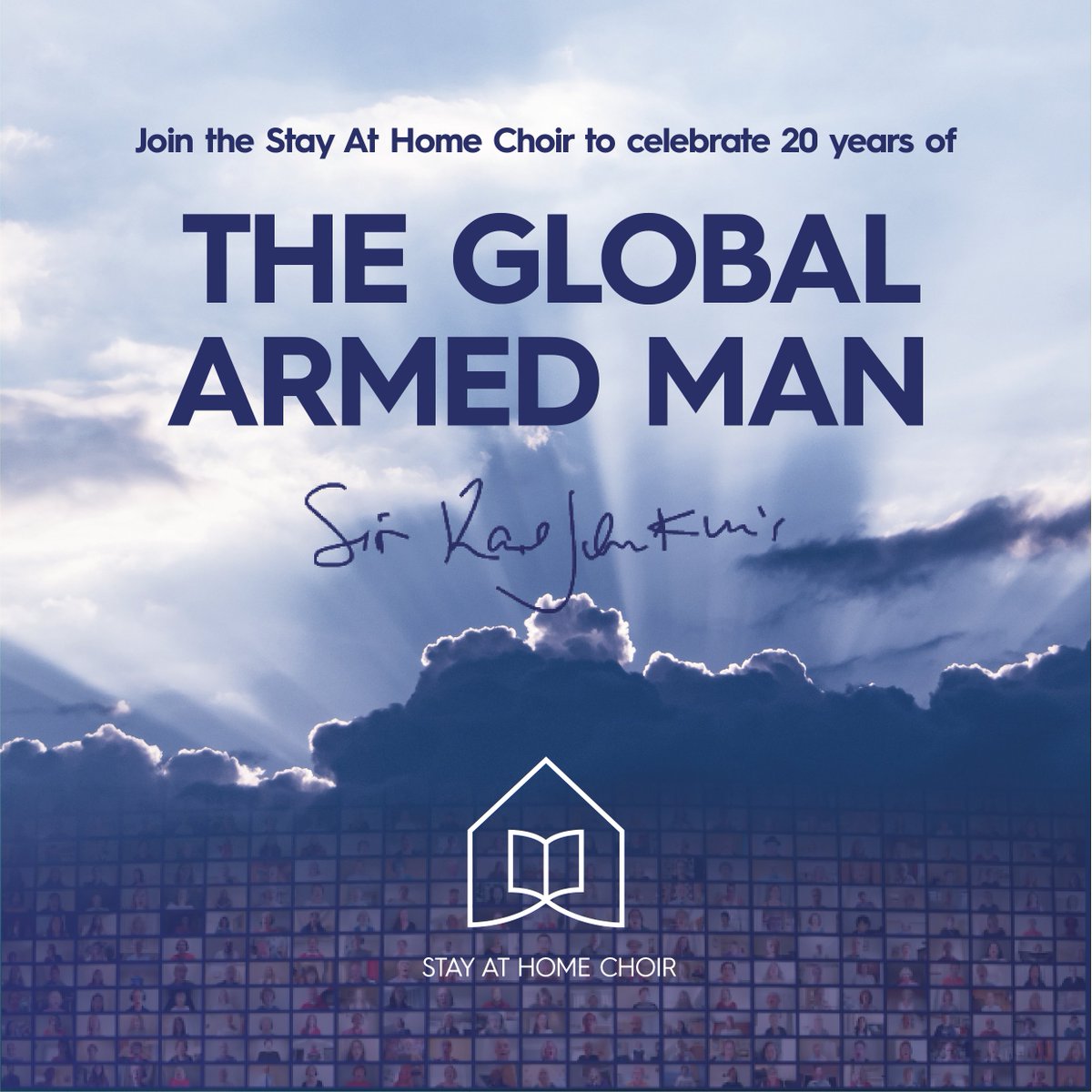 world_choir_'s tweet photo. TODAY'S THE DAY! Make sure you join us at 6pm BST this evening to watch the premiere of the #GlobalArmedMan. It will be streamed on @ClassicFM's website their YouTube channel and Facebook page. You'll find the premiere here at 6pm BST: https://t.co/ZVR2evAGTg https://t.co/xQ2ckbVRss