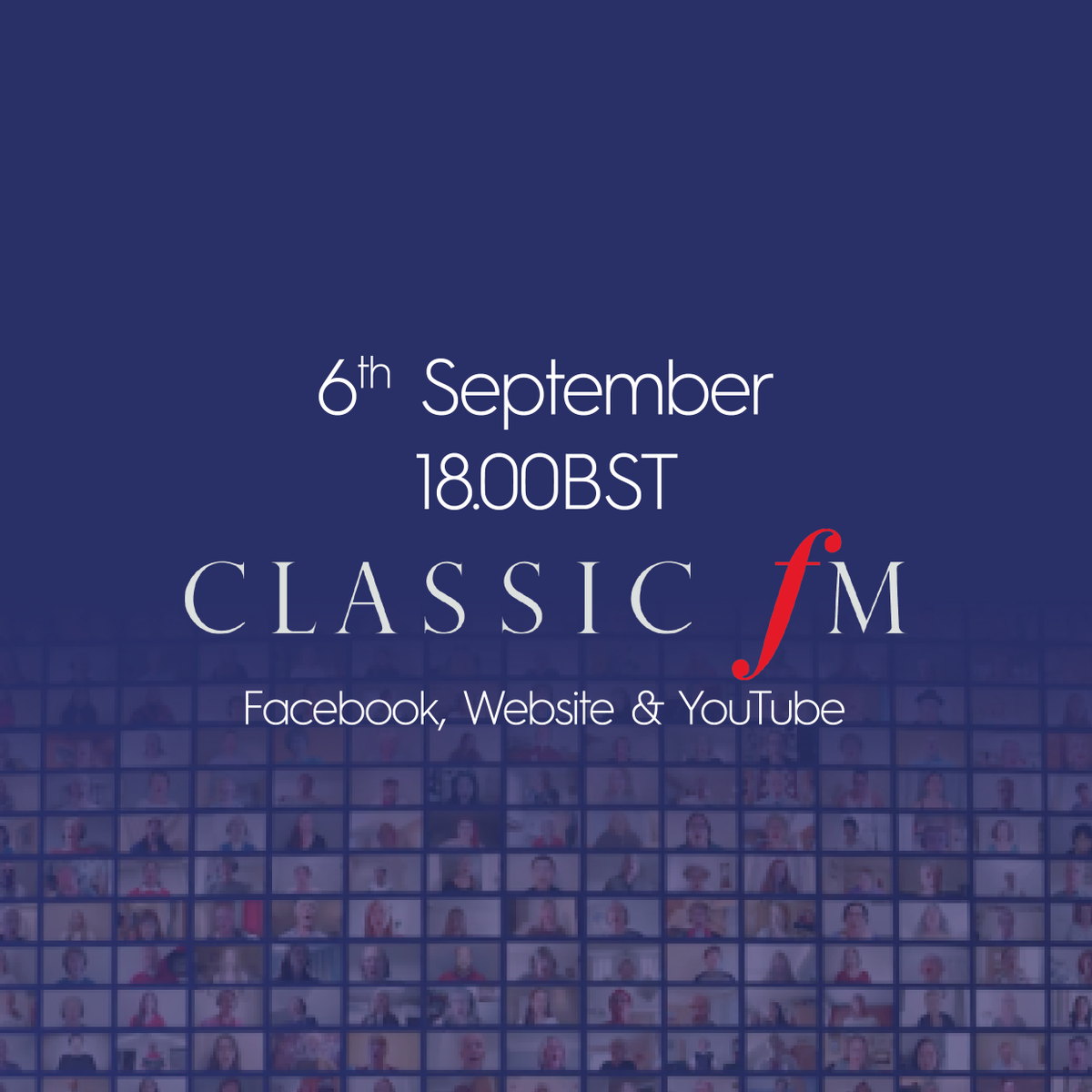 world_choir_'s tweet photo. TODAY'S THE DAY! Make sure you join us at 6pm BST this evening to watch the premiere of the #GlobalArmedMan. It will be streamed on @ClassicFM's website their YouTube channel and Facebook page. You'll find the premiere here at 6pm BST: https://t.co/ZVR2evAGTg https://t.co/xQ2ckbVRss