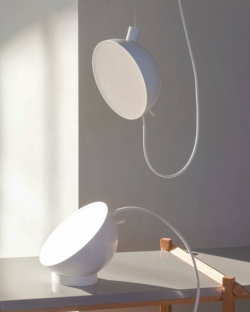 Align by Antje Pesel for Vij5

“Align is a minimalist lamp whose design is based on a simple metal hemisphere. The simplicity of the lamp is reflected in both shape and function.

The lamp can be used in different ways, because the electrical and suspens… instagr.am/p/CEwAIsqFtEb/