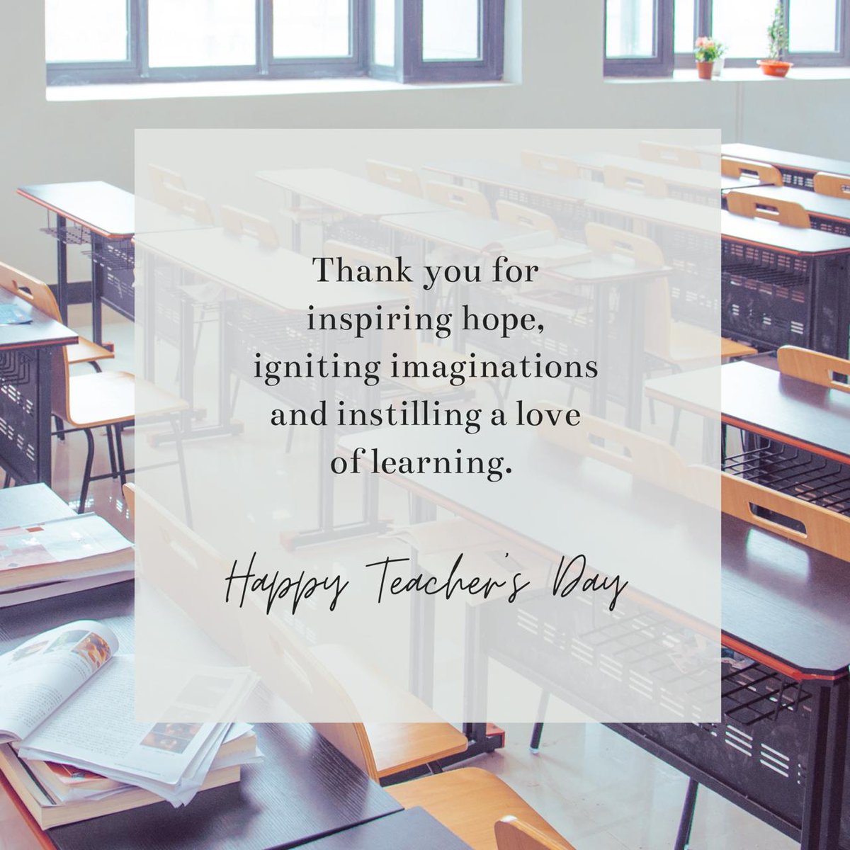 HRTheBritishSc1's tweet photo. For all who teach or support teaching. You help build a better world. Thank You. #TeachersDay @TBS_Delhi https://t.co/OMyjewSi1V