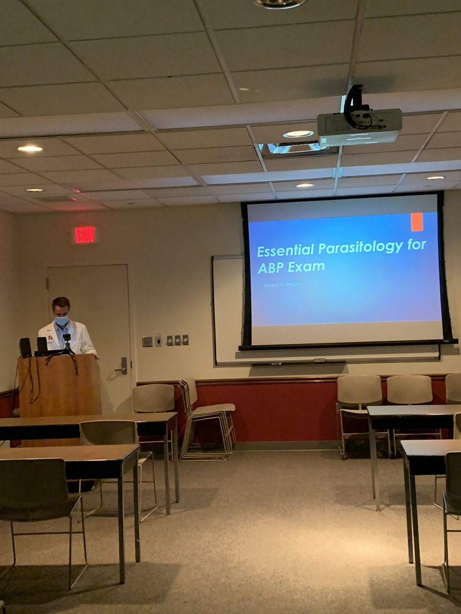 KussinMichelle's tweet photo. This week @RileyChildrens PGY-2 Peds Pharmacy Residents attended an excellent review on parasites 🐛🦠🧫 w/ @iupedsID faculty Jack Schneider! Thanks for the tips on hyperinfection syndrome w/strongy +steroid &amp; re: which species cause eosinophilia! Also good excuse for sour worms! https://t.co/O1YxXIFXo6