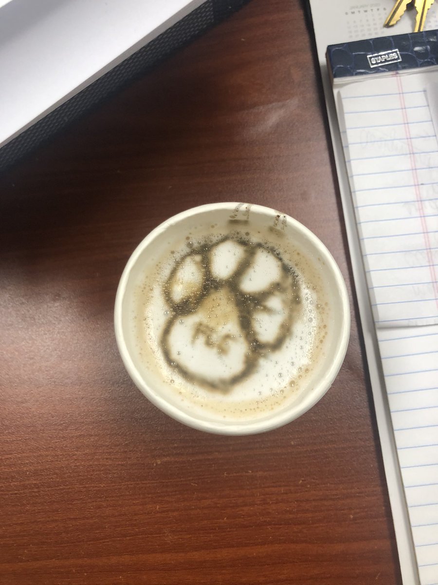 Great Hazelnut latte from Bean Muggin Coffee Co . Thanks again to our awesome principal <a href="/FLC_ElemSchool/">Will Smith-Principal</a> for the treat !!