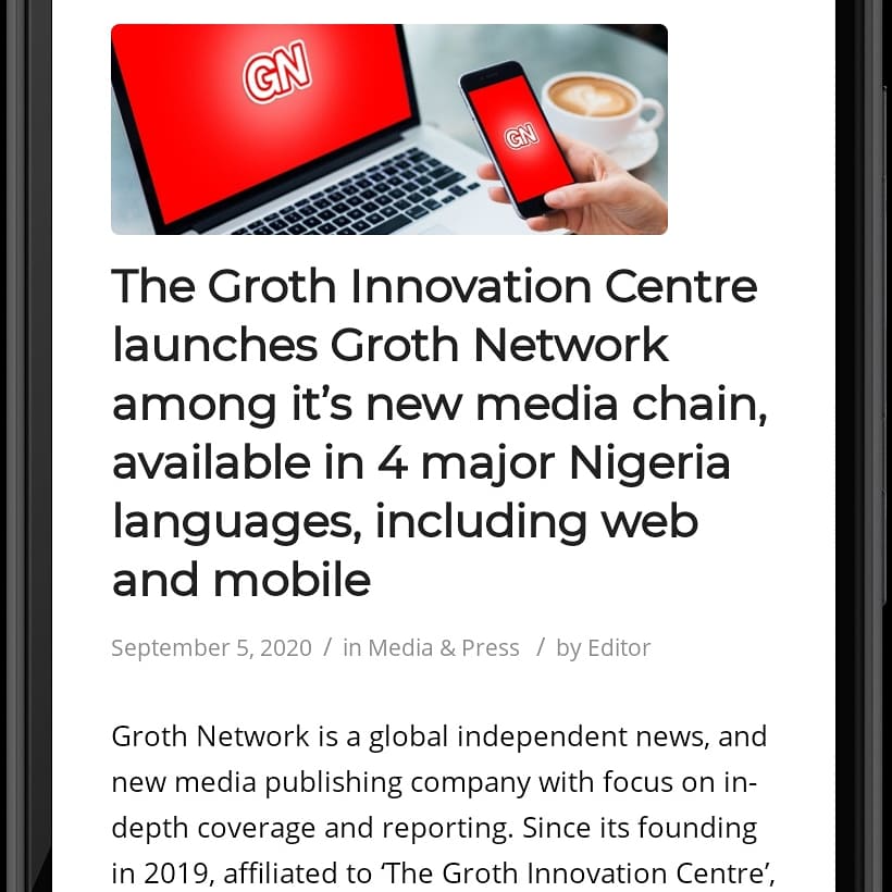 GrothNetwork's tweet photo. Officially we are excited to be underway. Please read our release from our parent company today. @GrothHQ

 #GrothMediaNetwork #GrothNetwork 

https://t.co/URMcvMRA2c https://t.co/0AmjOddiaK