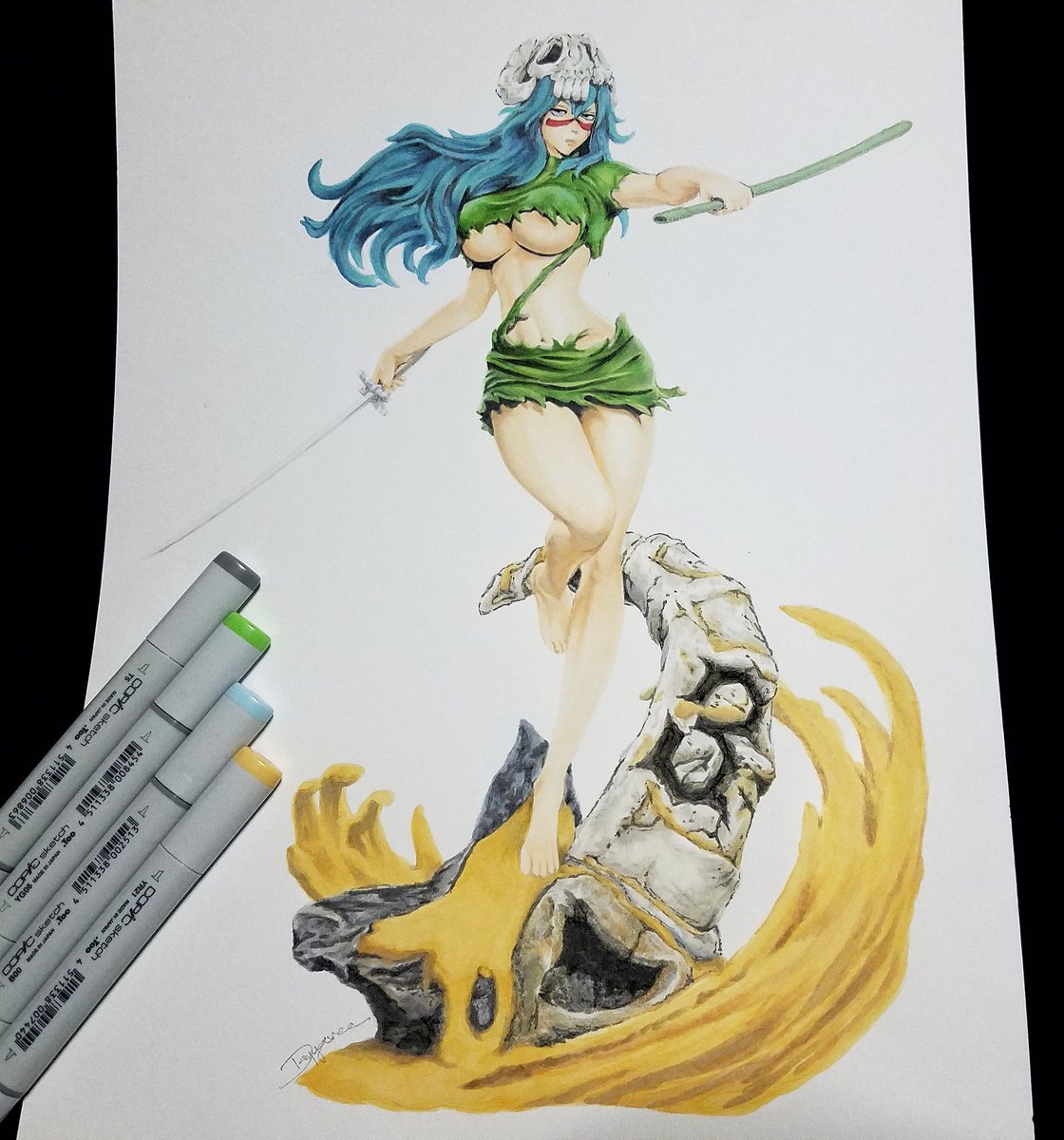 dayyavee's tweet photo. Espada No. 3
.
.
.
#dayyavee #bleach #nelliel #espada3 #ink #draw #drawing #illustration #sketch #art #fanart #anime #animearts #otaku #noanimenolife #kawaii #copicsketch #copicmarker #color #nerdalert #markerart https://t.co/6iwgNMJi5q