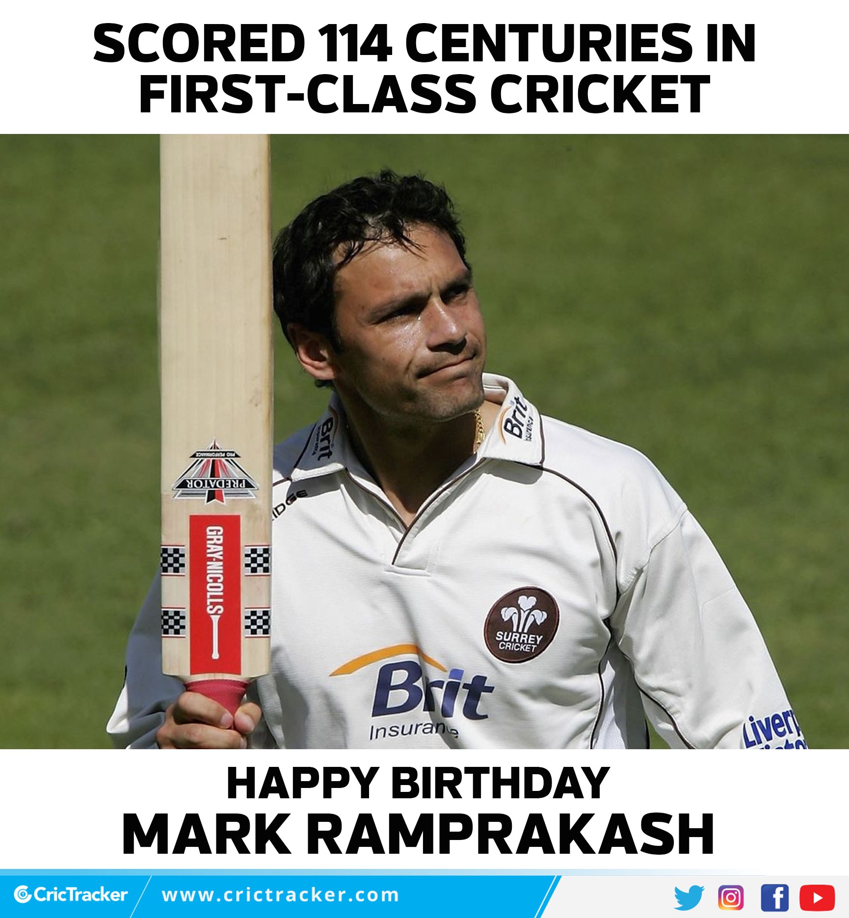 Wishing England legend Mark Ramprakash a very happy birthday.    