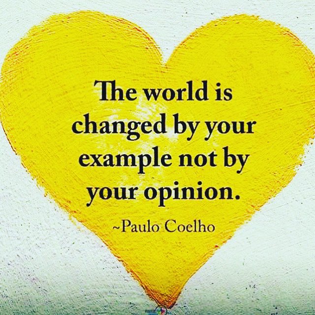 hsunderh's tweet photo. People seem to watch what others do more than listen to what they say! If you want to inspire others, be the one to set the example! #Inspireothers to up their game! #Makethatdifference!!
#livelovelaugh #live2love2laugh4life #page249of366 #example #world #inspire #settheexample https://t.co/4fgRLFYQyM