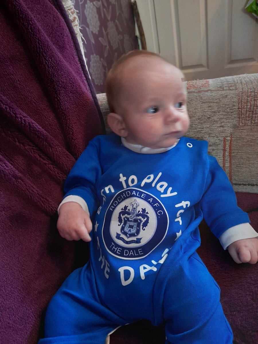 VicGarside's tweet photo. @officiallydale your newest, youngest fan for the season. Louie James McLaughlin 💙 https://t.co/vXnVDaGoyu