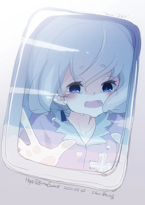 #ゾンサガ版深夜の真剣お絵かき60分一本勝負
お題「空」
#ゾンビランドサガ #紺野純子
50min、ちょっとだけフライングで失礼します…。 